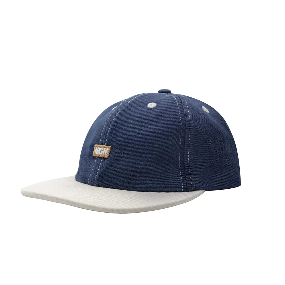 6 Panel Hat Minimal Patch Blue