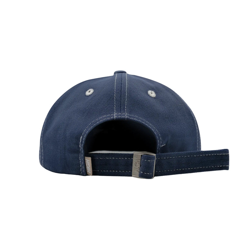 6 Panel Hat Minimal Patch Blue