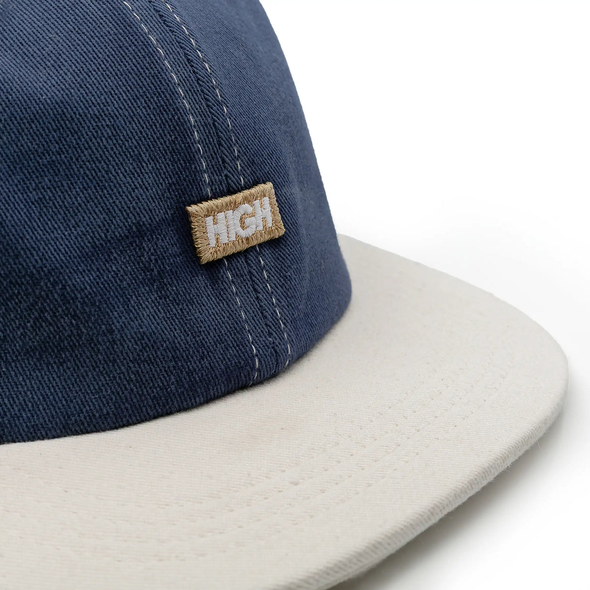 6 Panel Hat Minimal Patch Blue