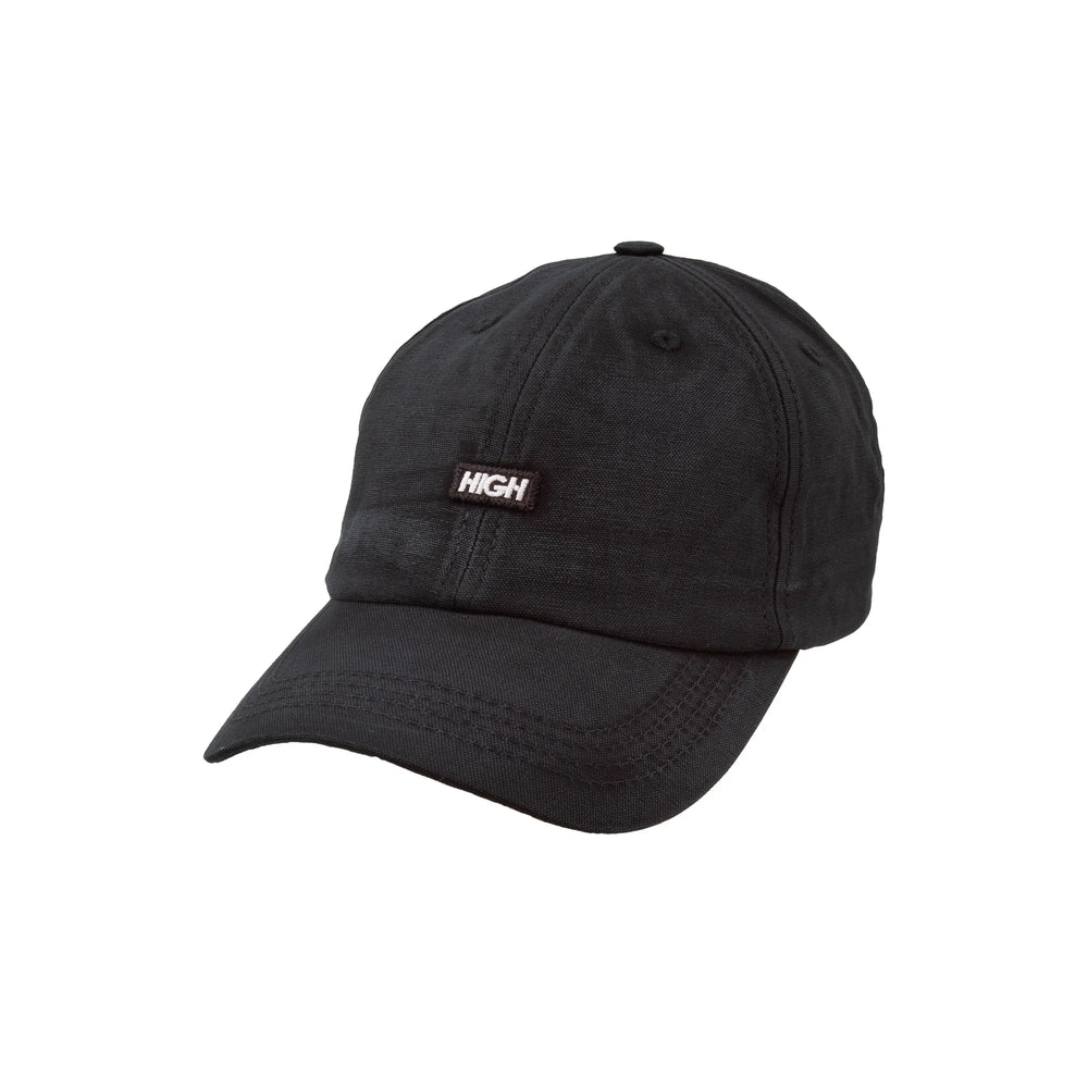 6 Panel Logo Line Washed Black