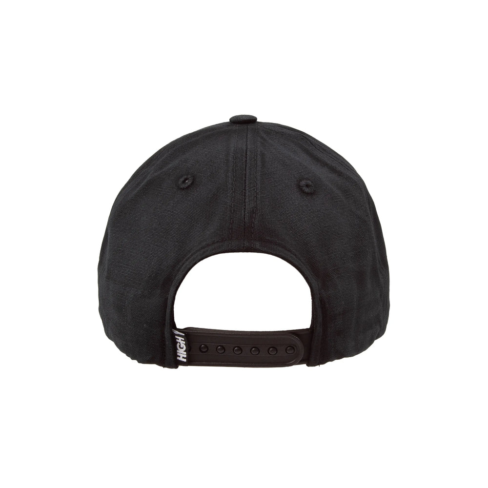 6 Panel Logo Line Washed Black