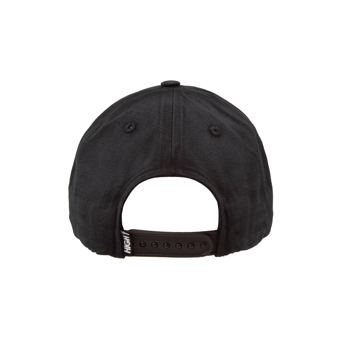 6 Panel Logo Line Washed Black