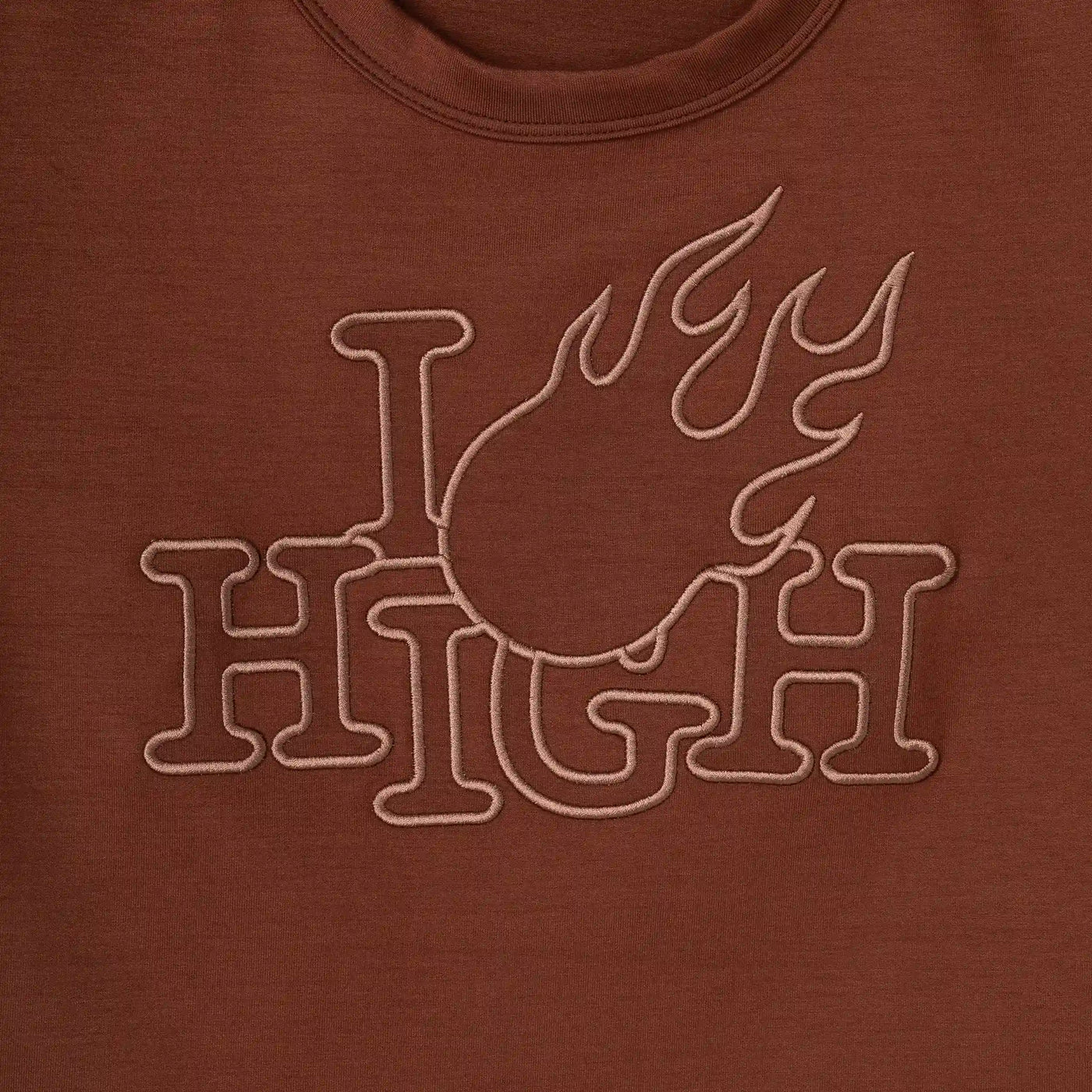 Baby Tee I Love High Brown
