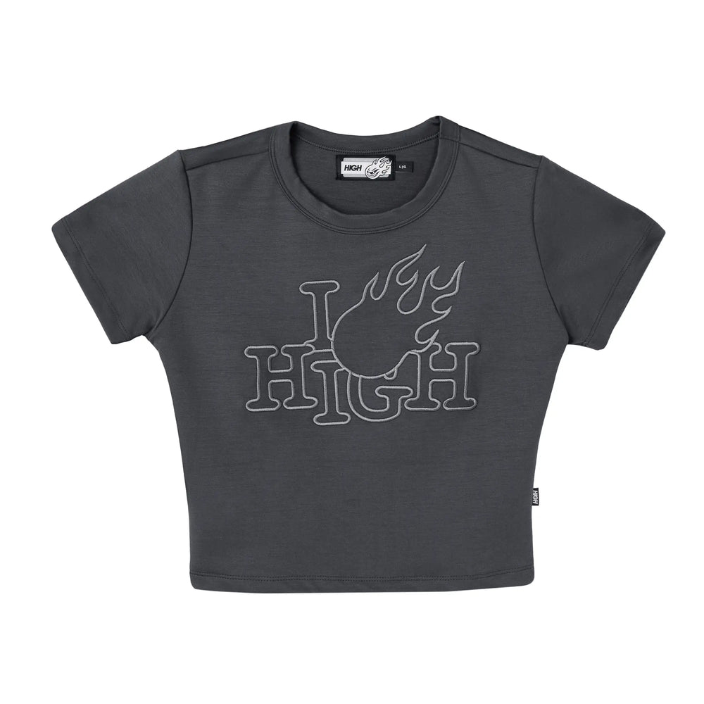 Baby Tee I Love High Grey
