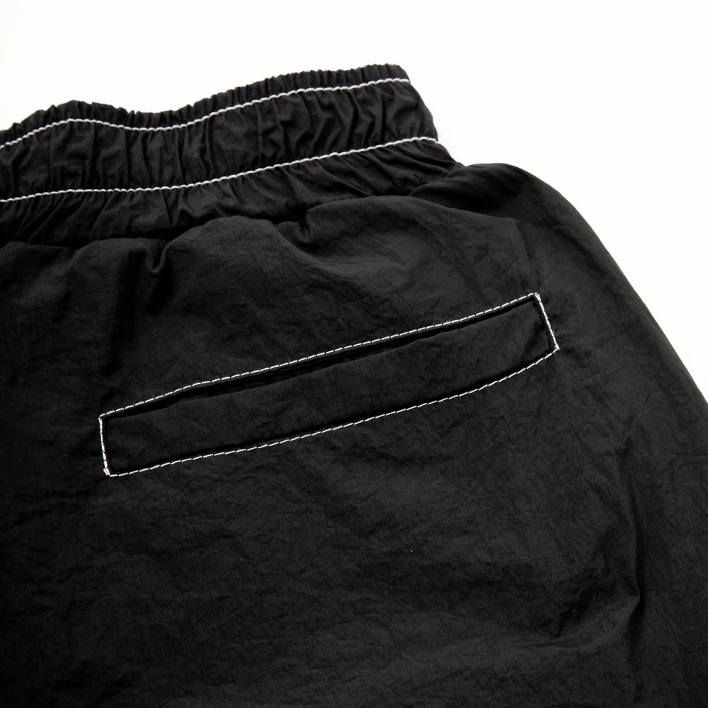 Backstitch Shorts Black