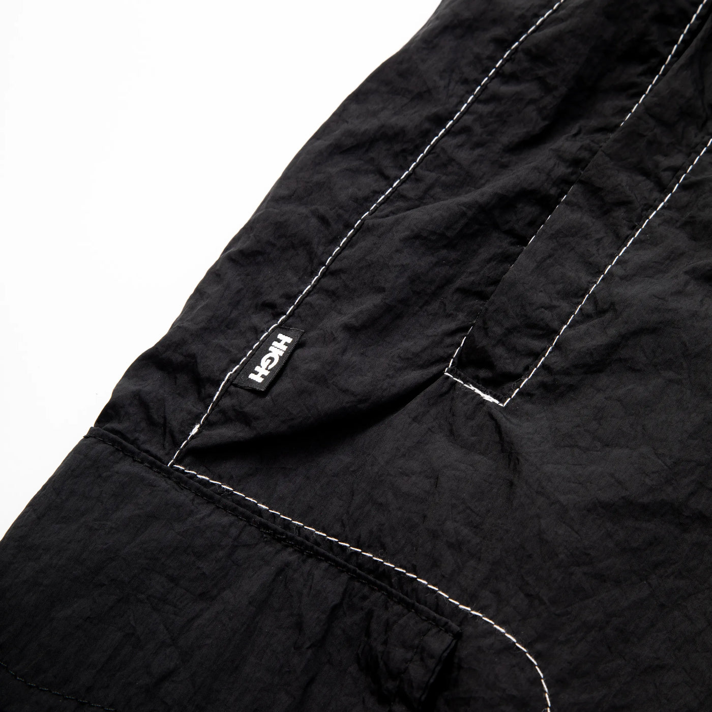 Backstitch Shorts Black
