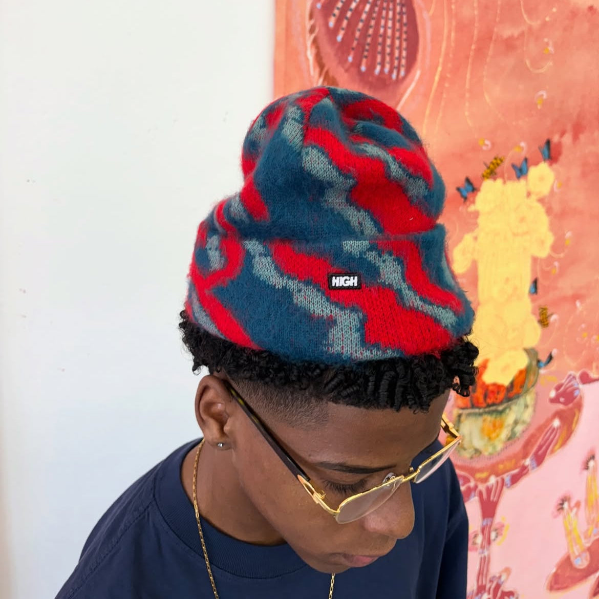 Beanie Abstract Blue