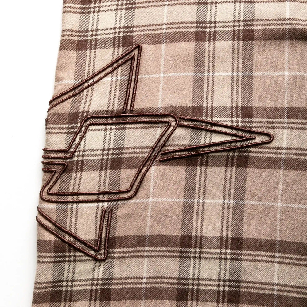 Button Shirt Star Dark Brown