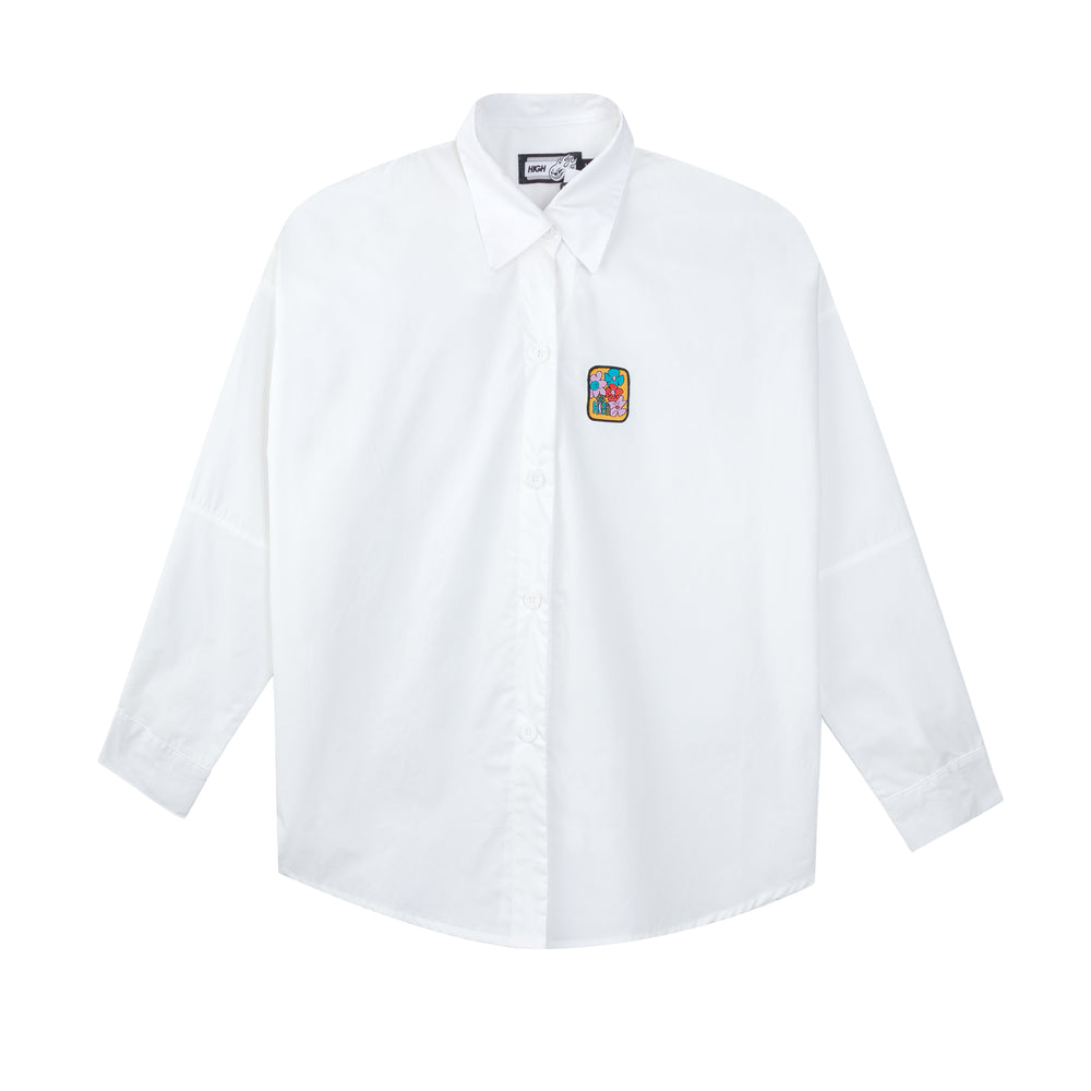 Bloom Button Shirt White