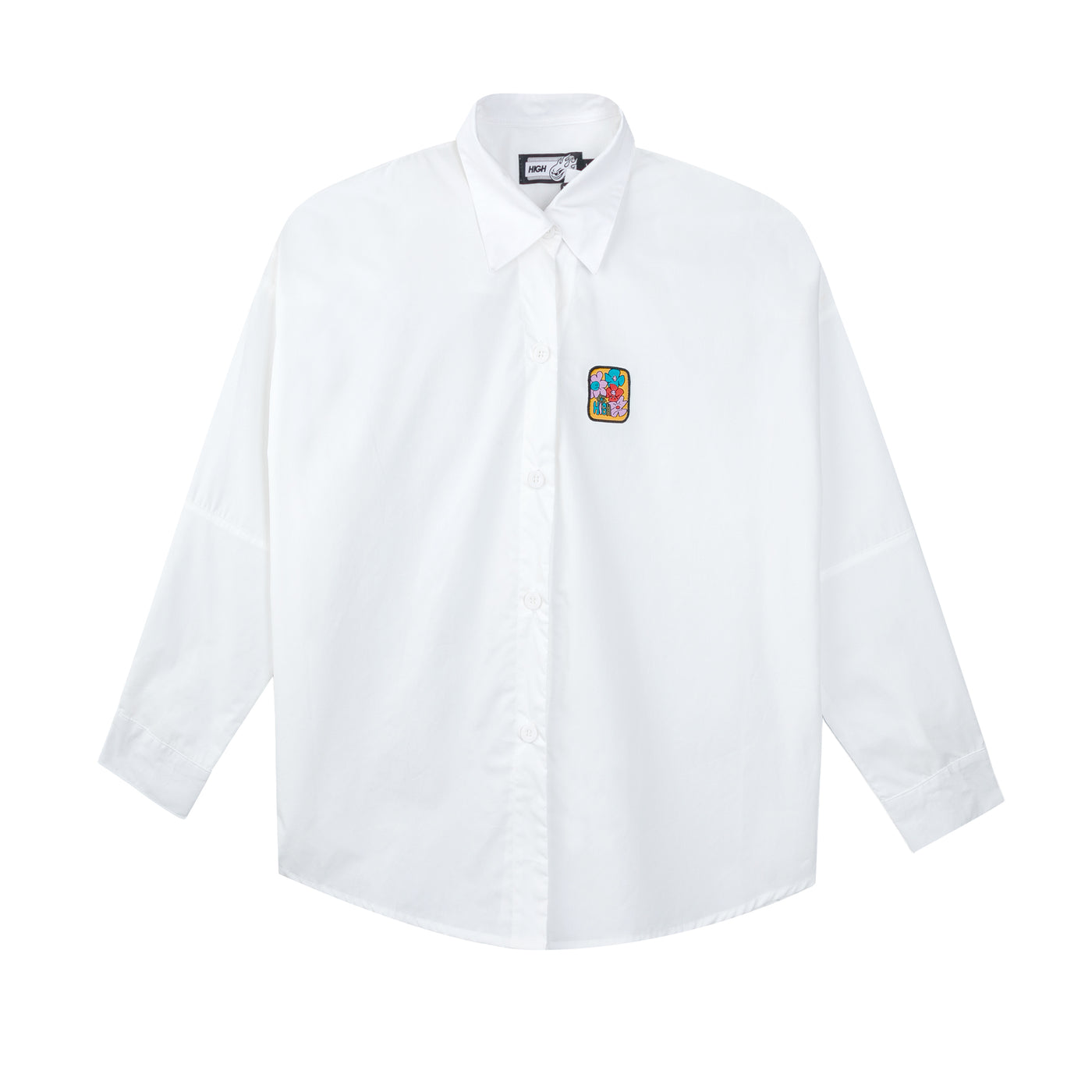 Bloom Button Shirt White