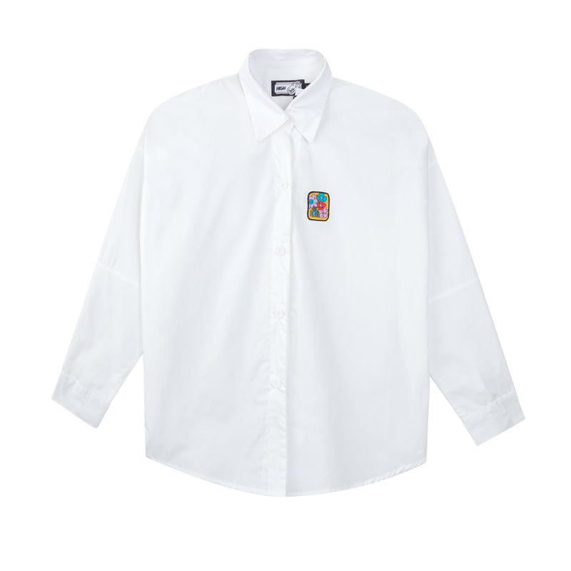 Bloom Button Shirt White