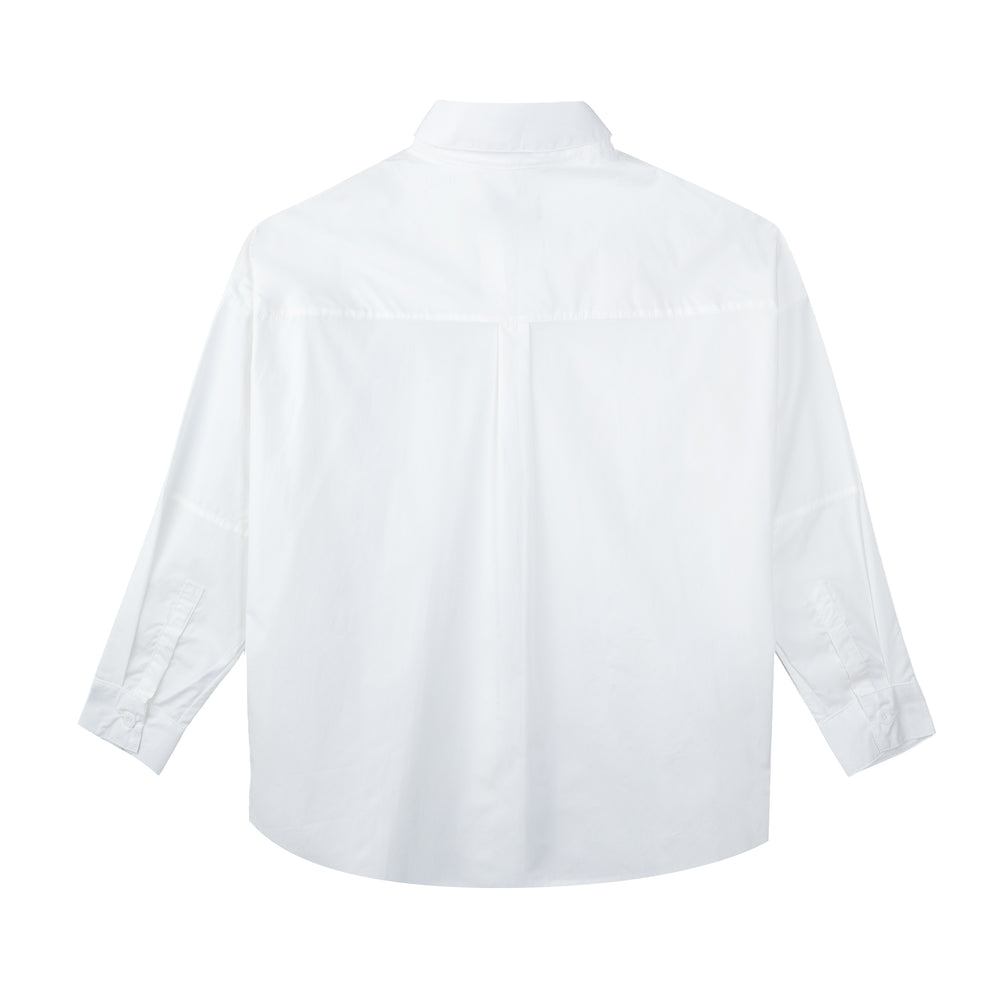 Bloom Button Shirt White