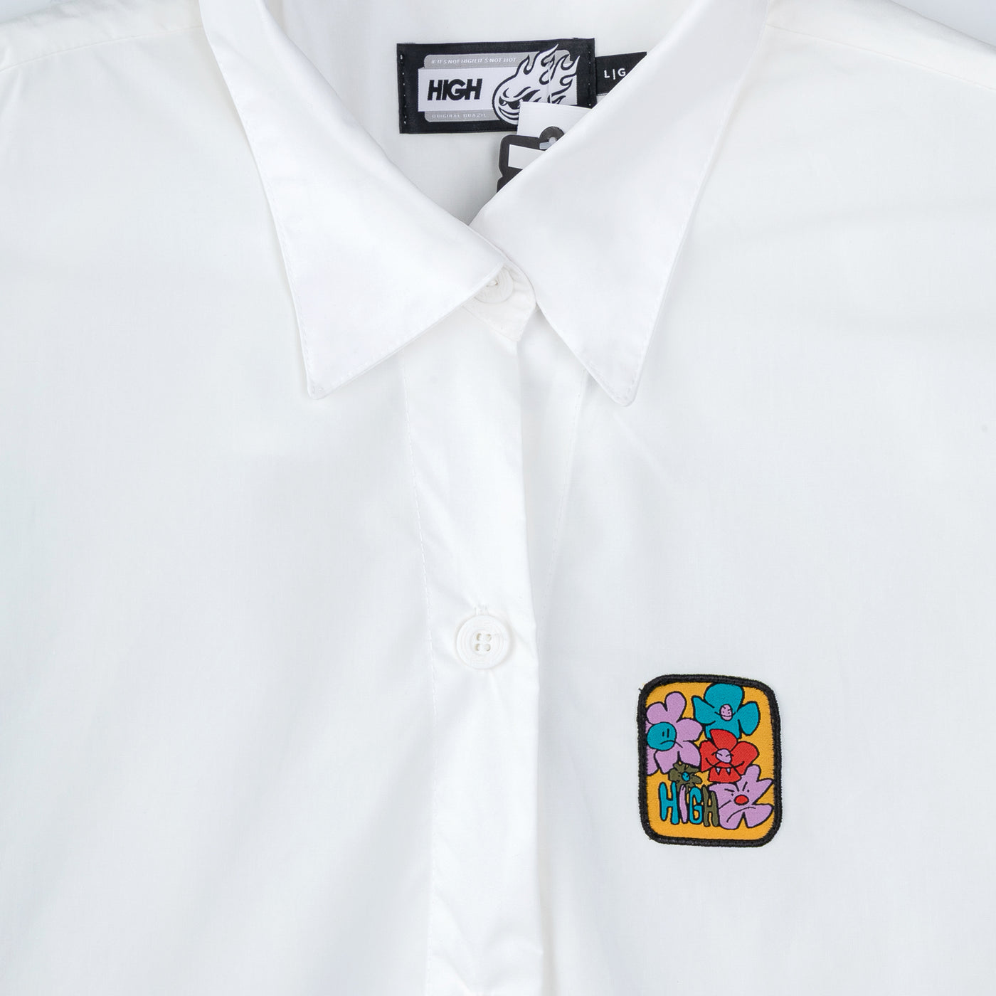 Bloom Button Shirt White