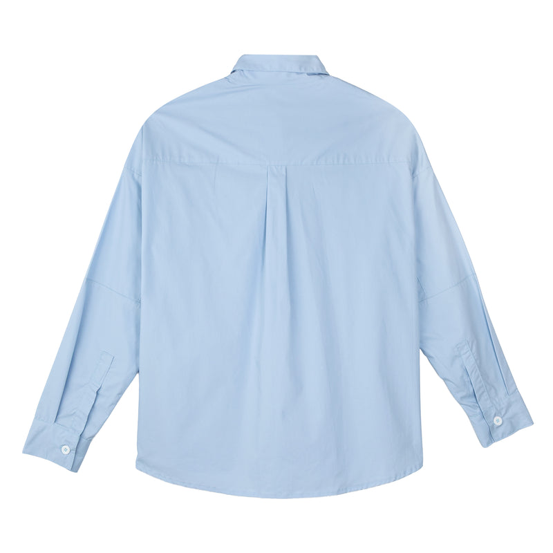 Bloom Button Shirt Blue