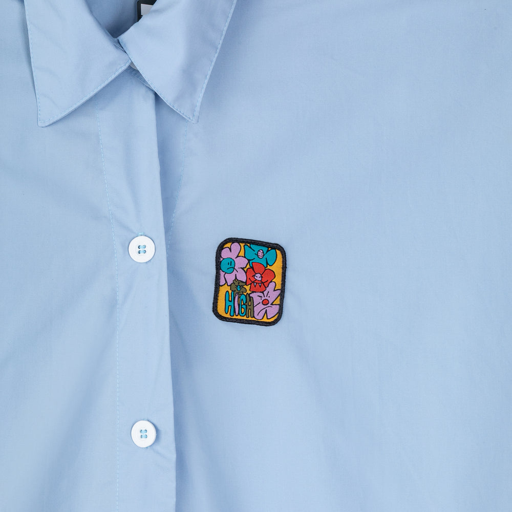 Bloom Button Shirt Blue