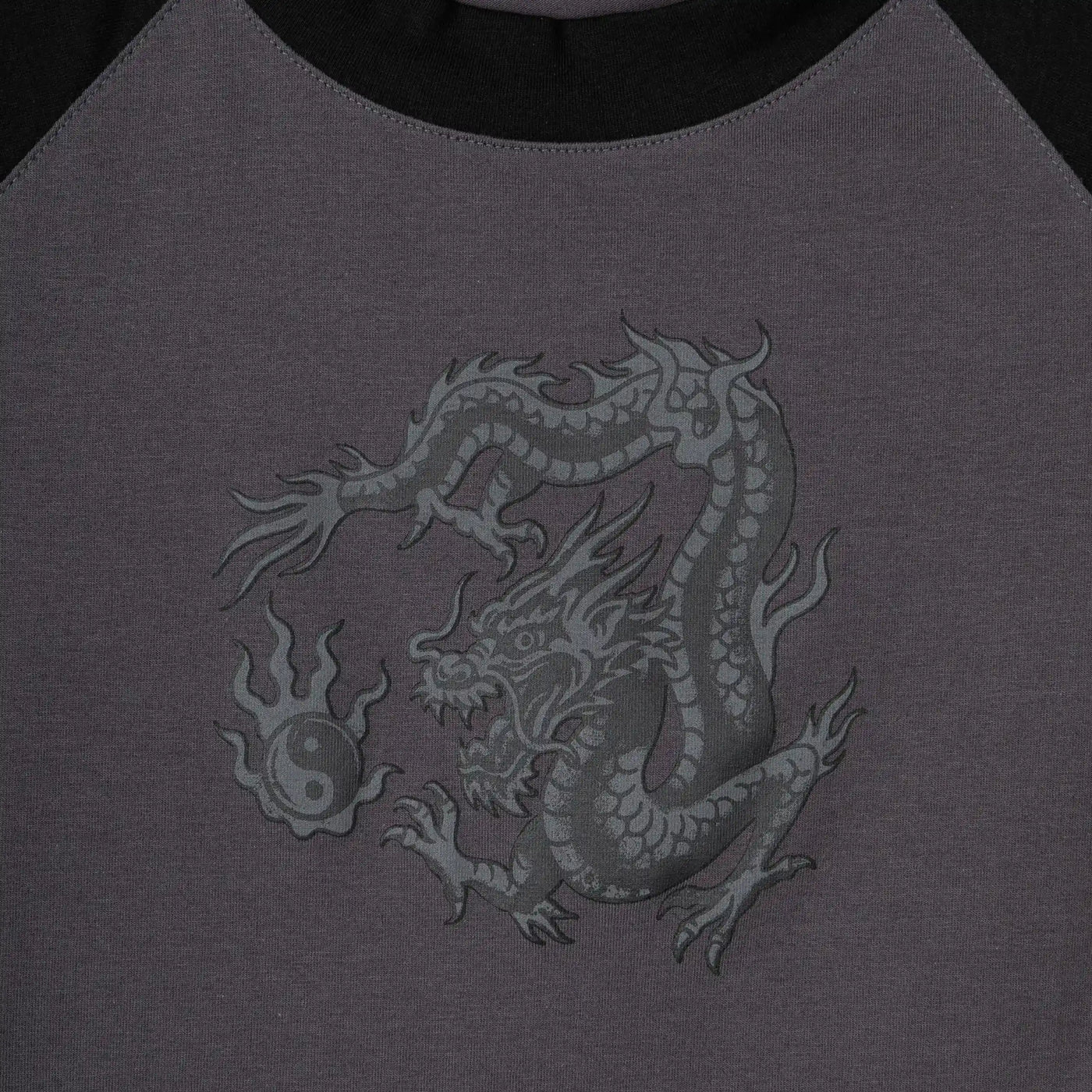 Baby Tee Dragon Grey