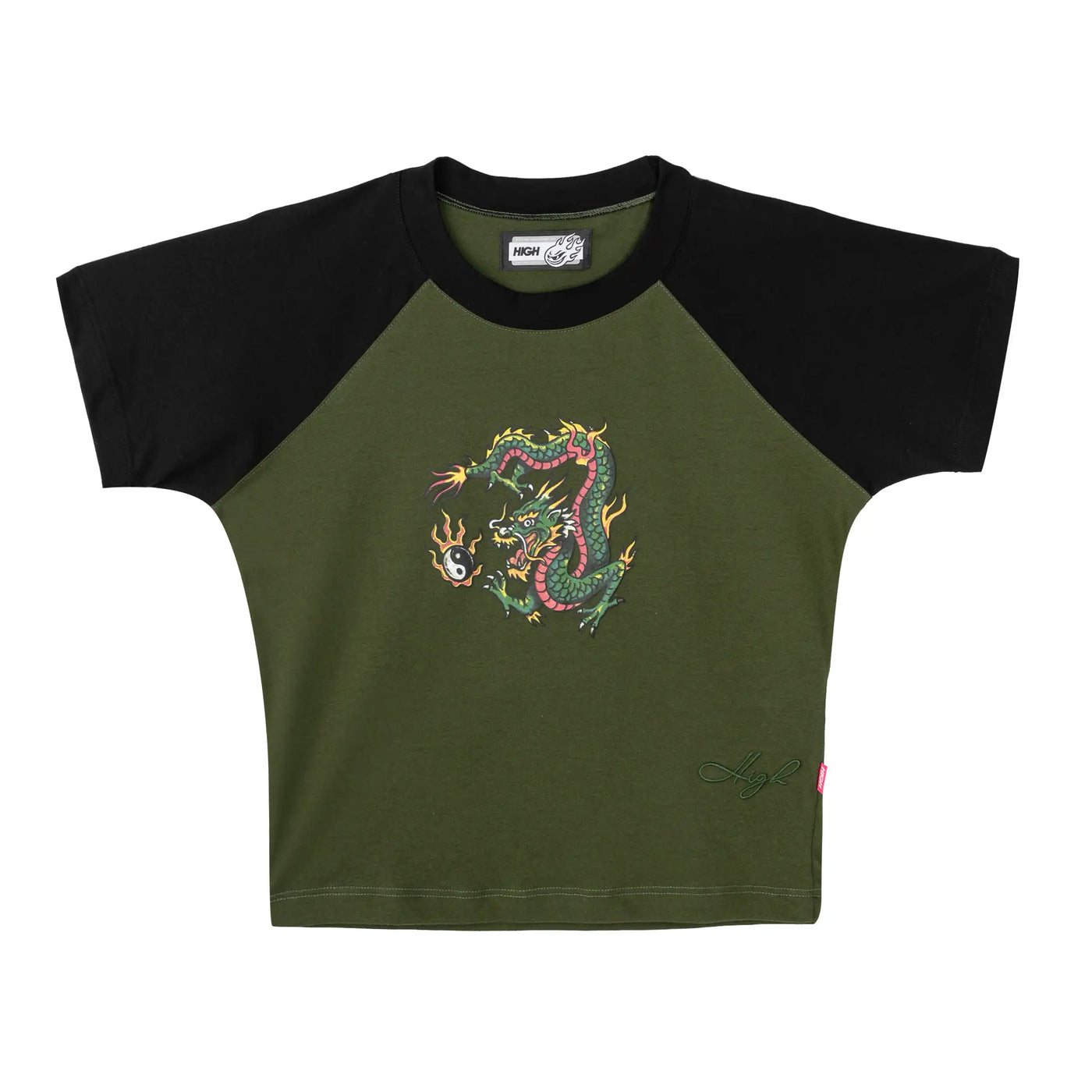Baby Tee Dragon Green