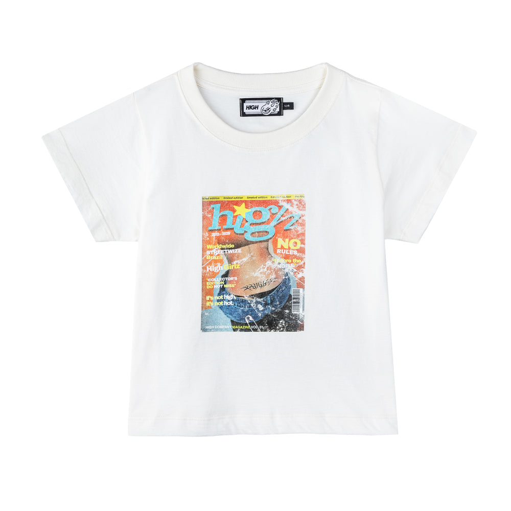 Magazine Baby Tee White