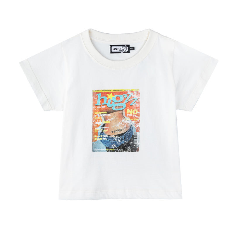 Magazine Baby Tee White