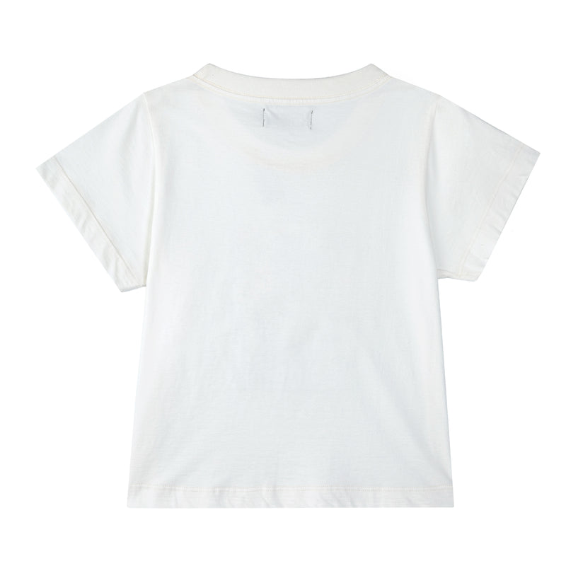 Magazine Baby Tee White