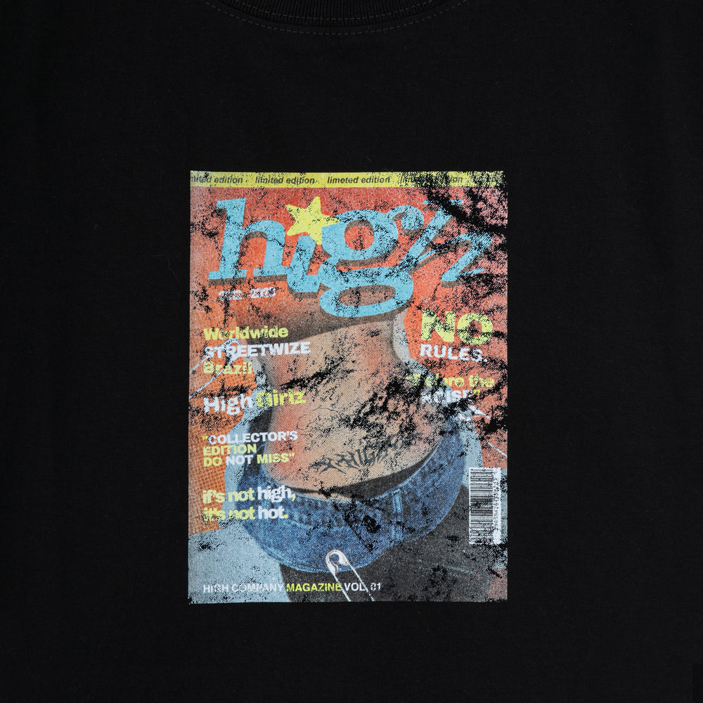 Magazine Baby Tee Black