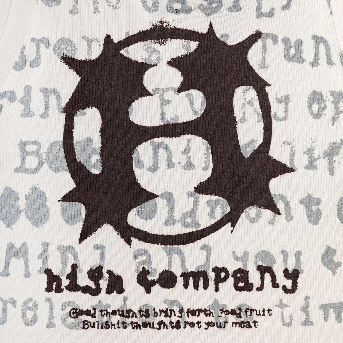 Stencil Baby Tee White