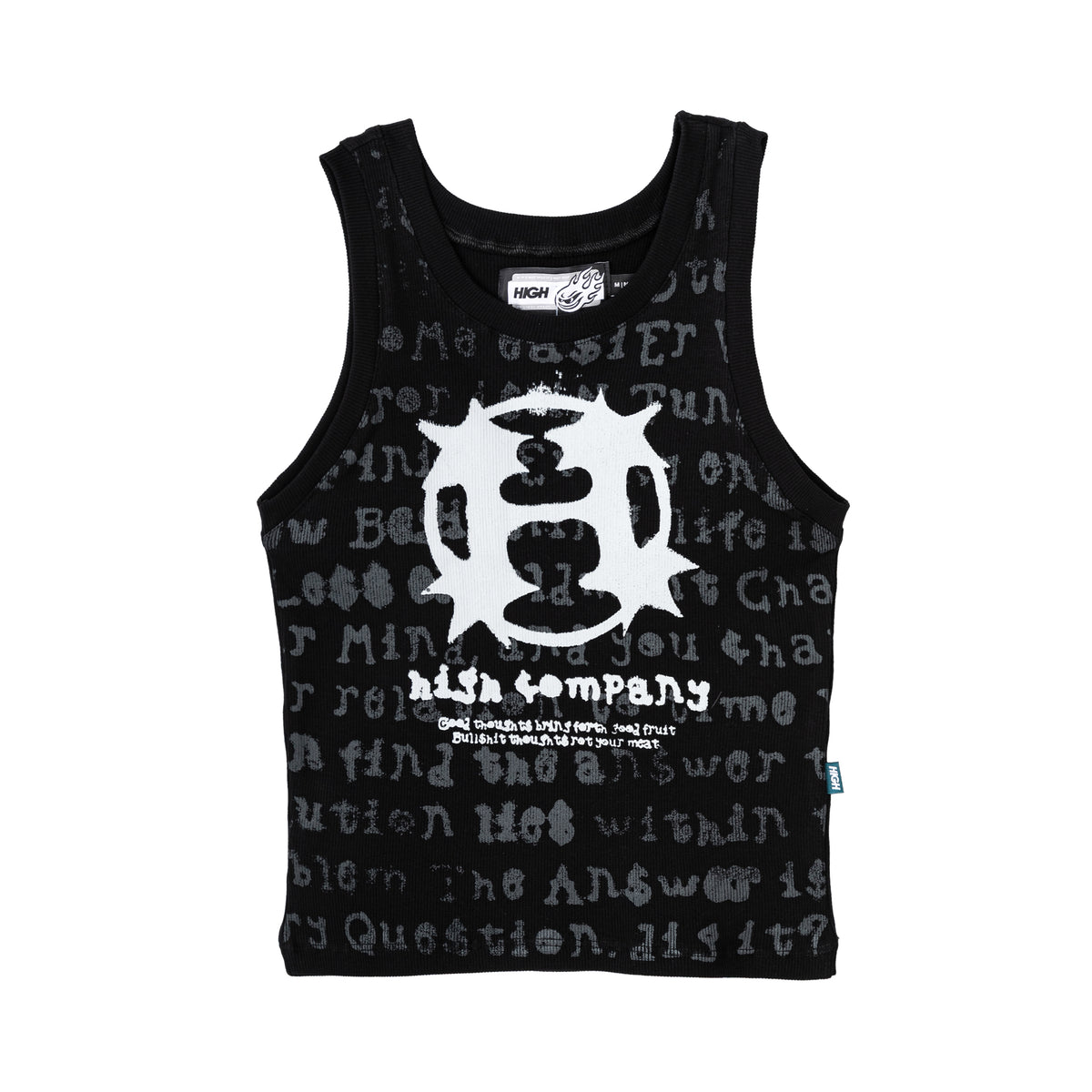 Stencil Baby Tee Black