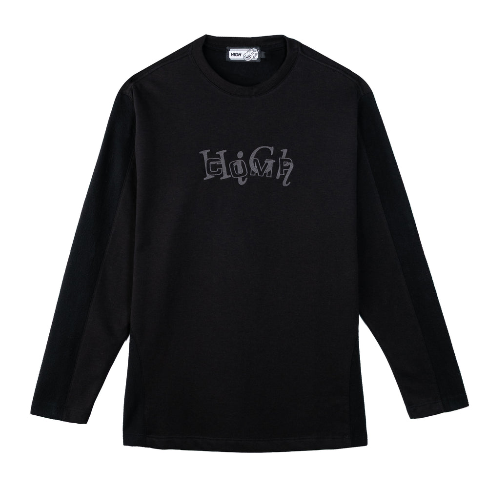 Interlock Crewneck Black
