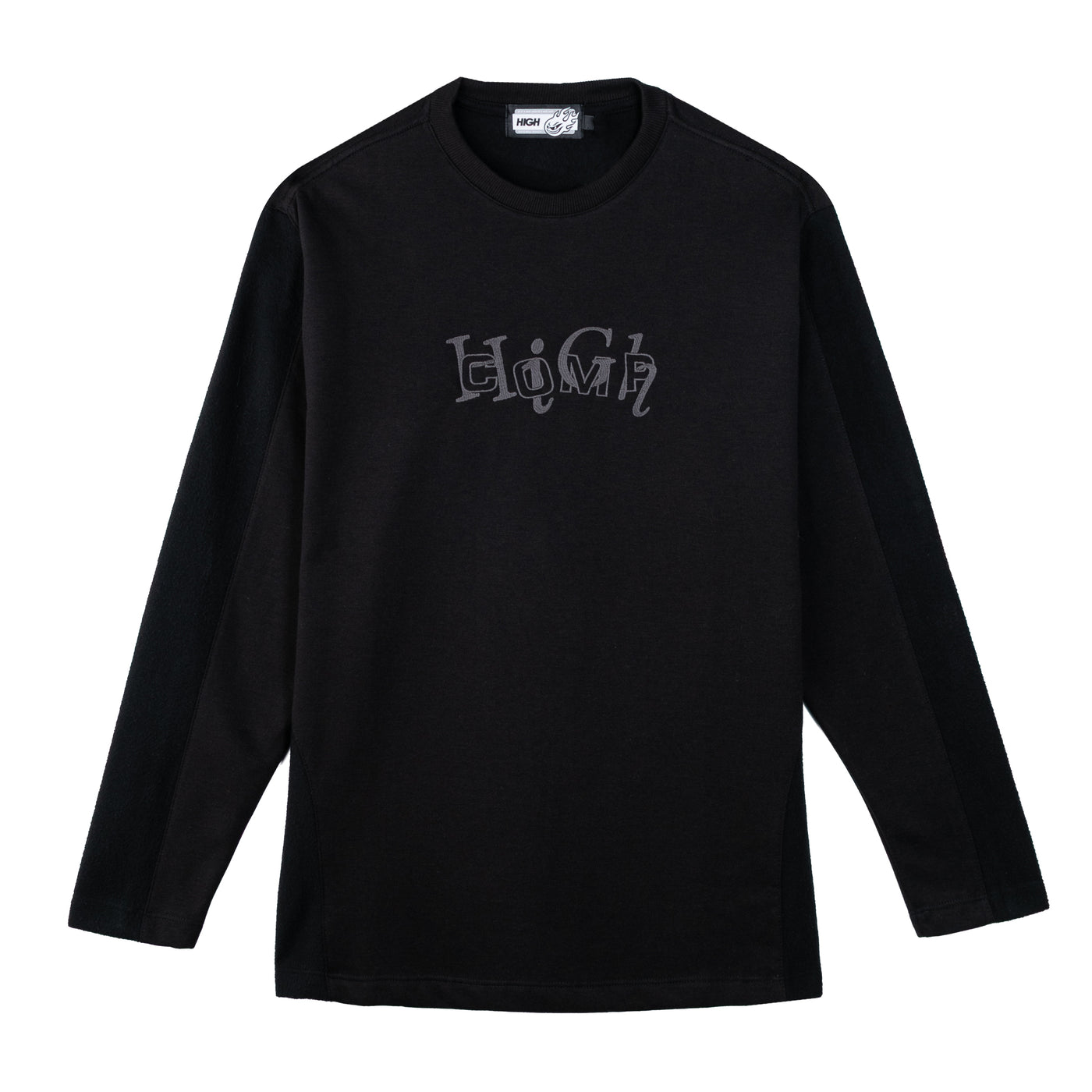 Interlock Crewneck Black
