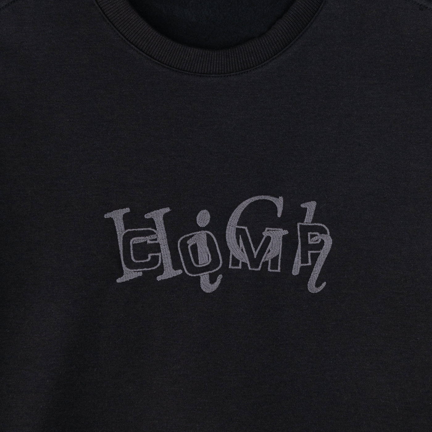 Interlock Crewneck Black