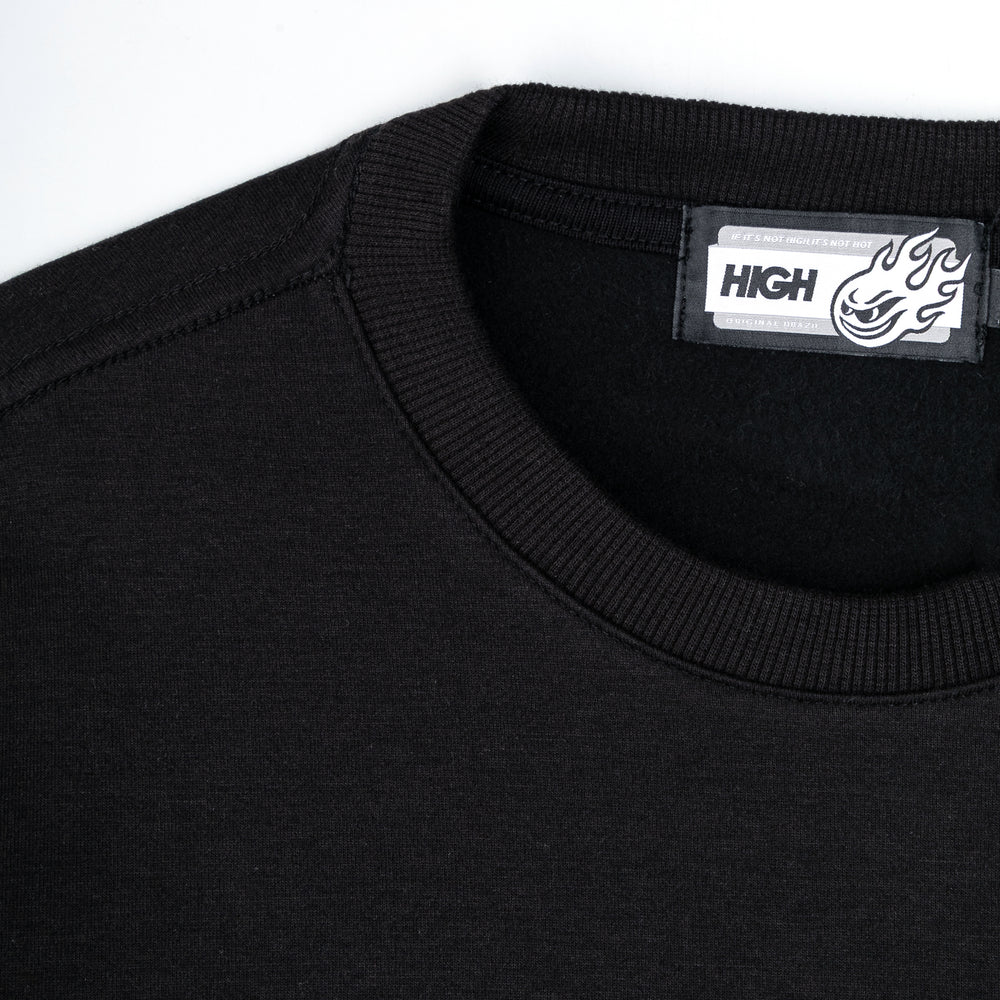 Interlock Crewneck Black
