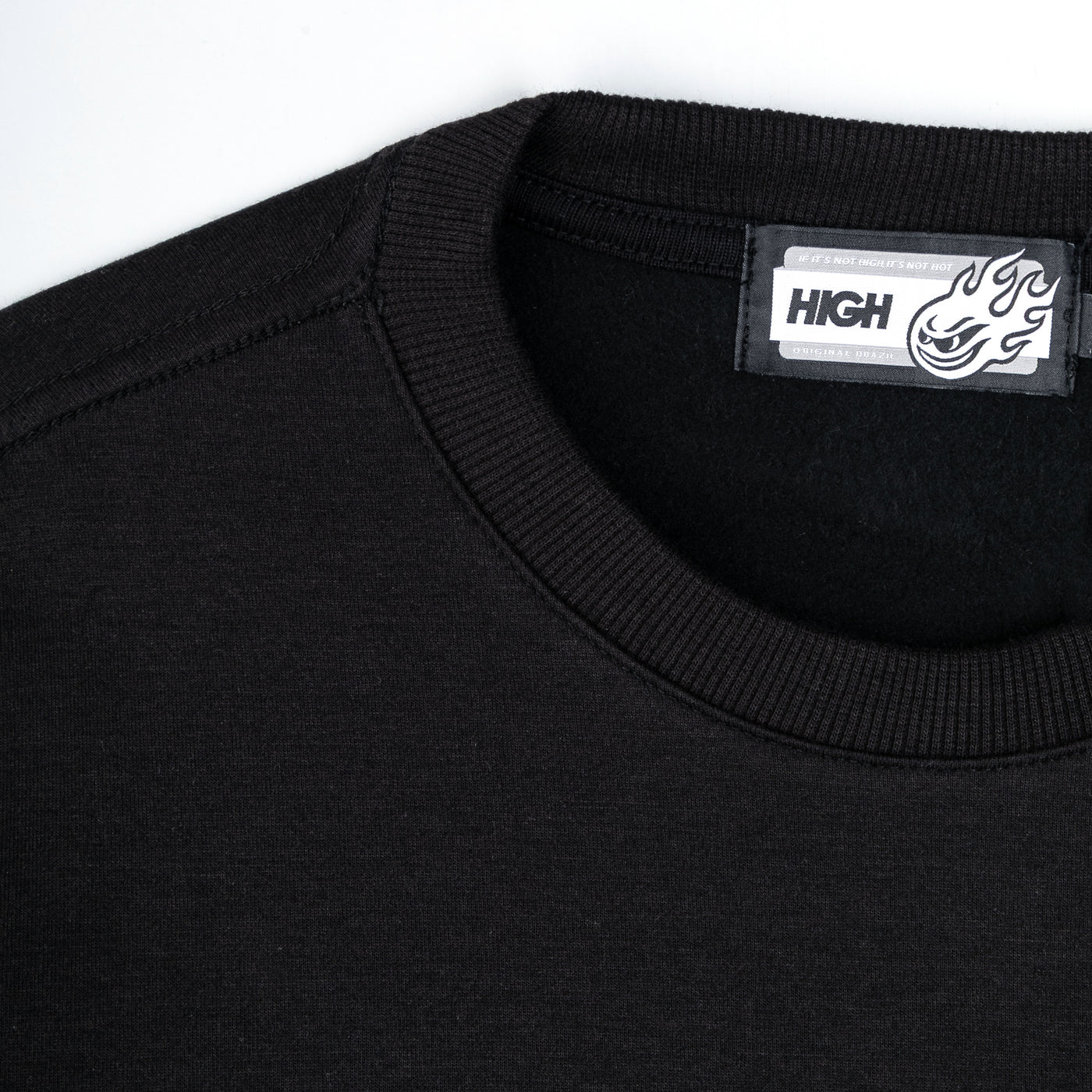 Interlock Crewneck Black