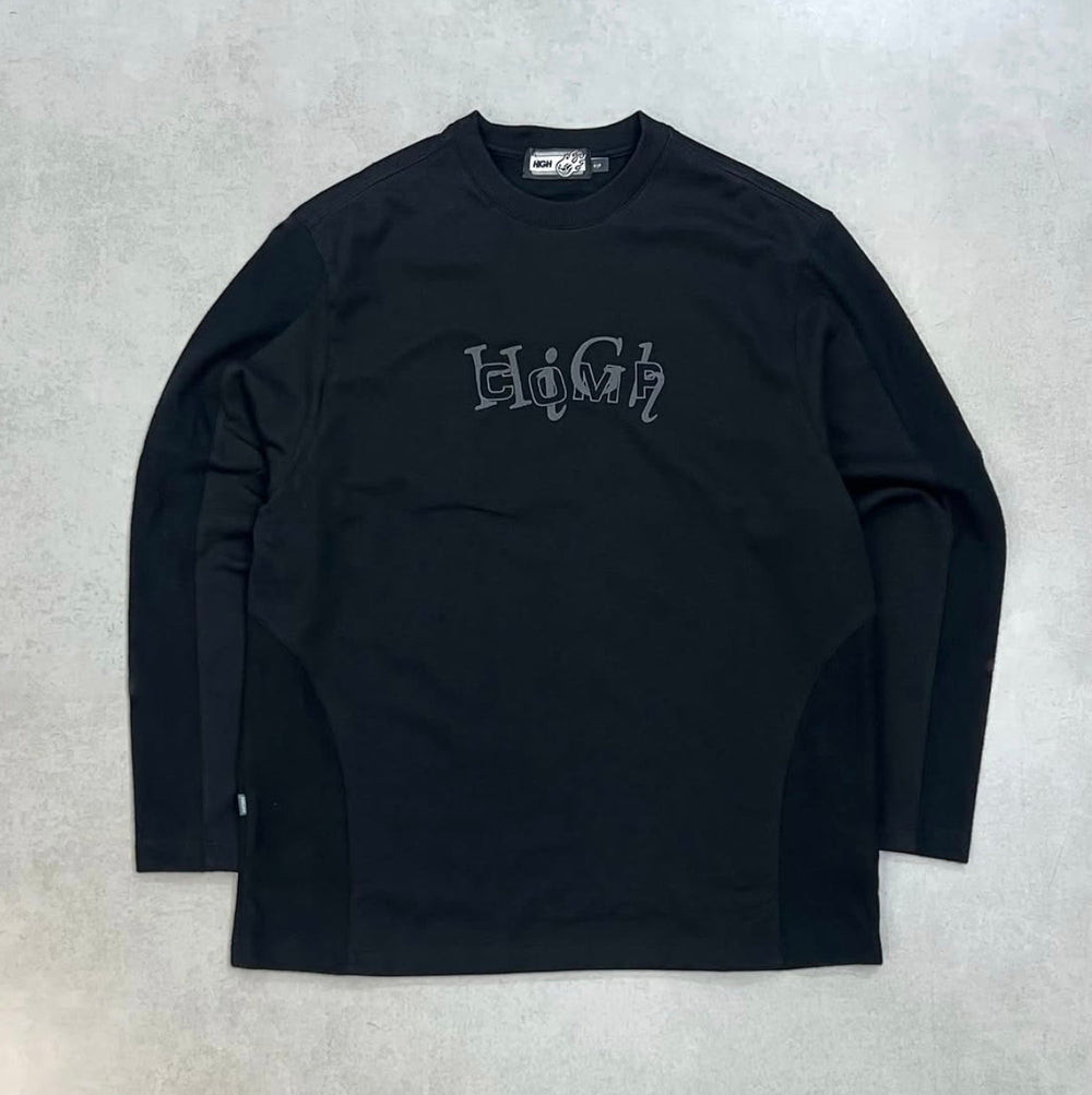 Interlock Crewneck Black