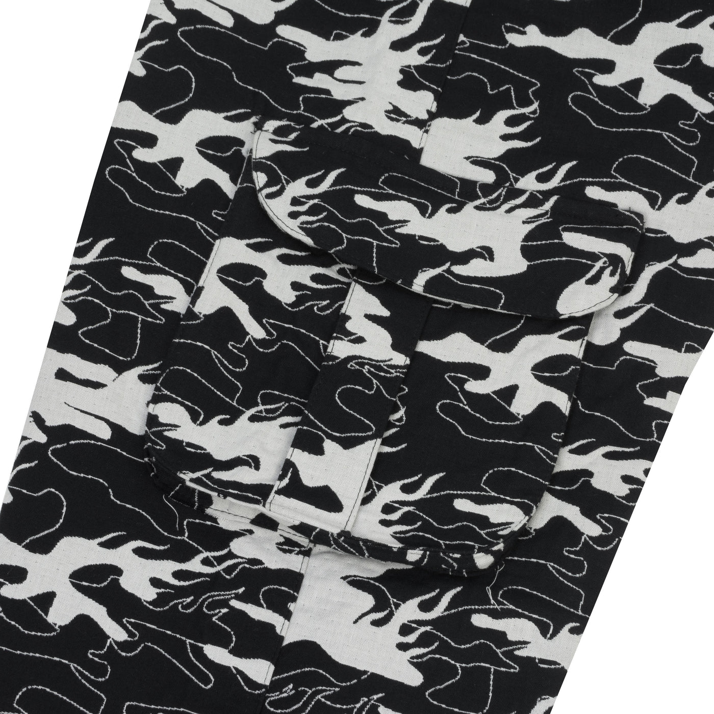 Camo Jacquard Cargo Pants