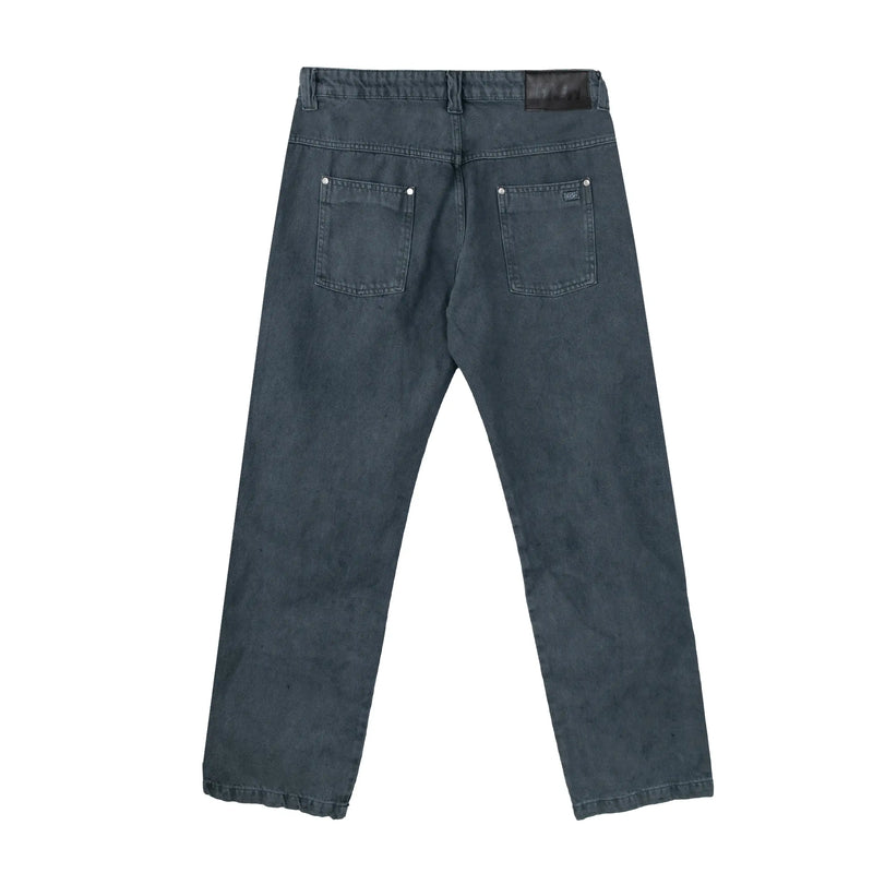 Denim Pants Minimal Patch Grey