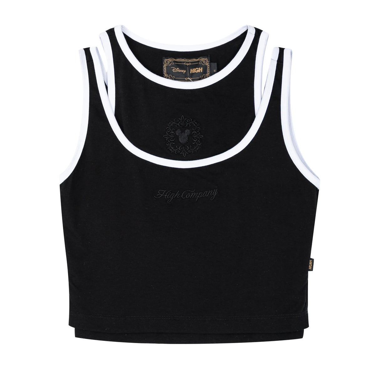 Double Take Mickey Top Black