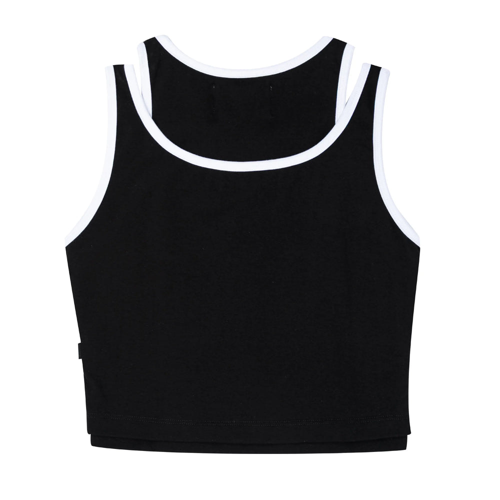 Double Take Mickey Top Black