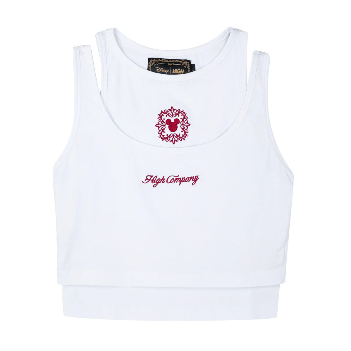 Double Take Mickey Top White
