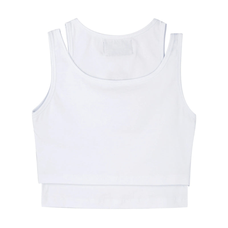 Double Take Mickey Top White