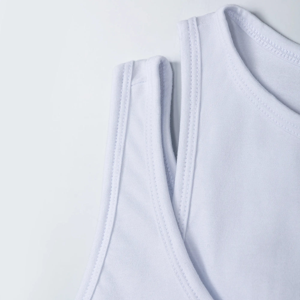 Double Take Mickey Top White