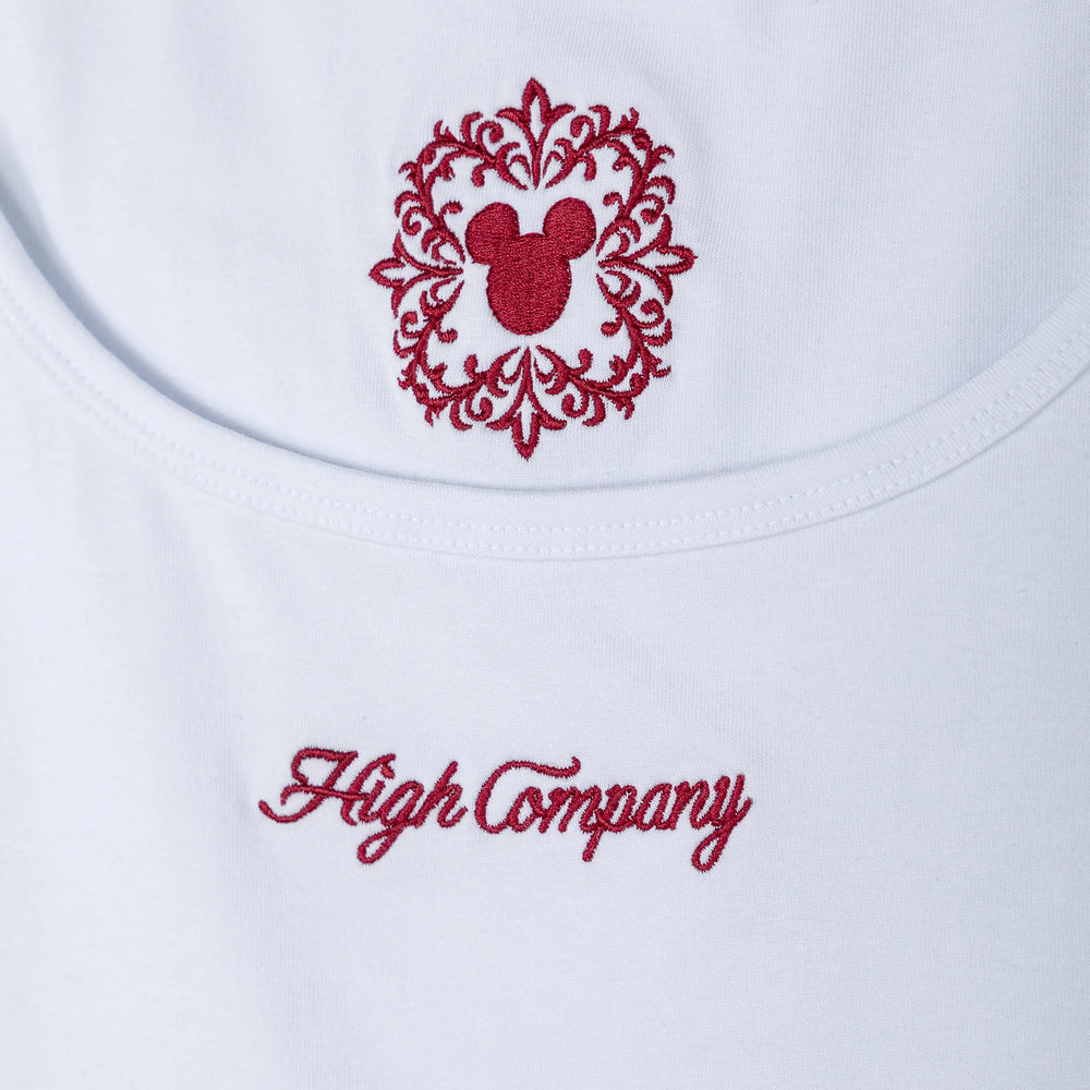 Double Take Mickey Top White