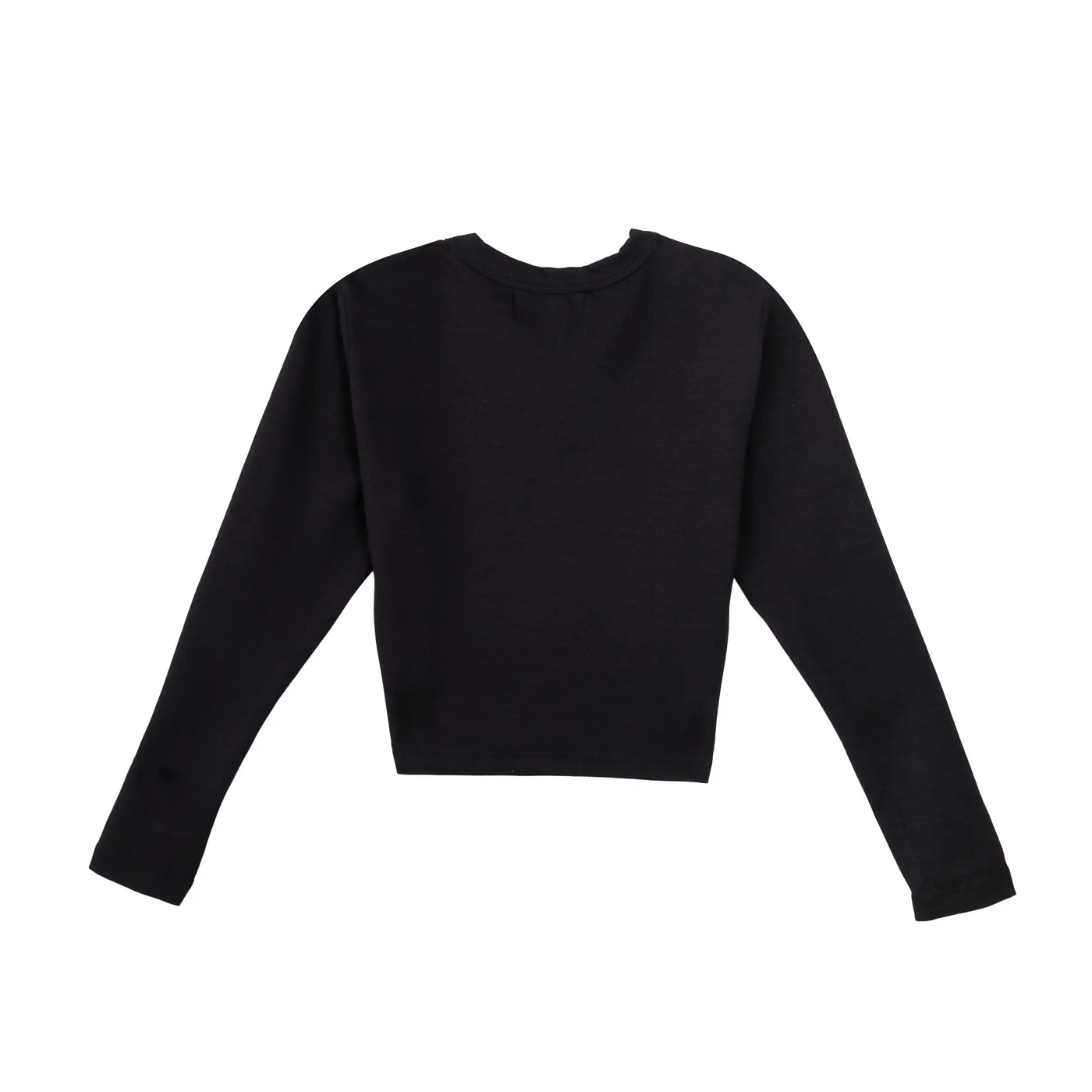 Girlz Long Sleeve Heart Black
