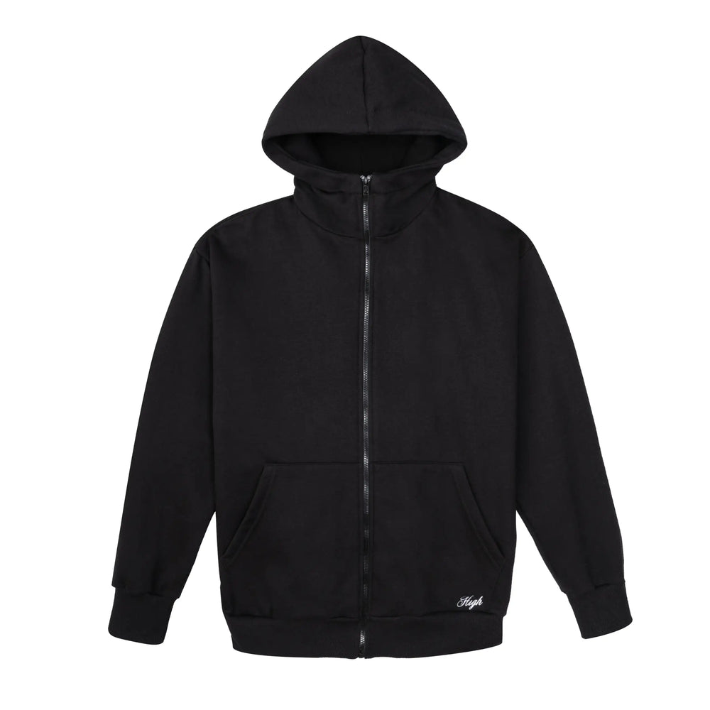 Hoodie Waffle Black
