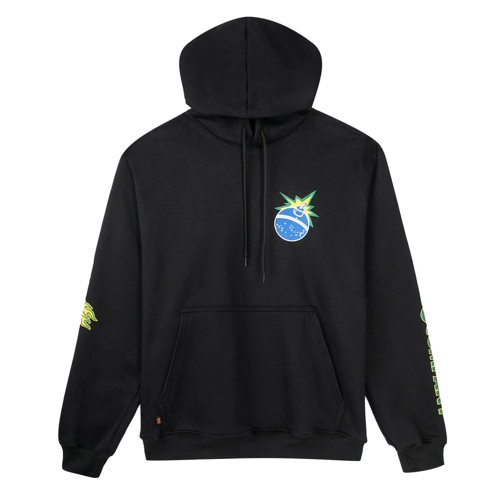 Flames Bar Logo Hoodie