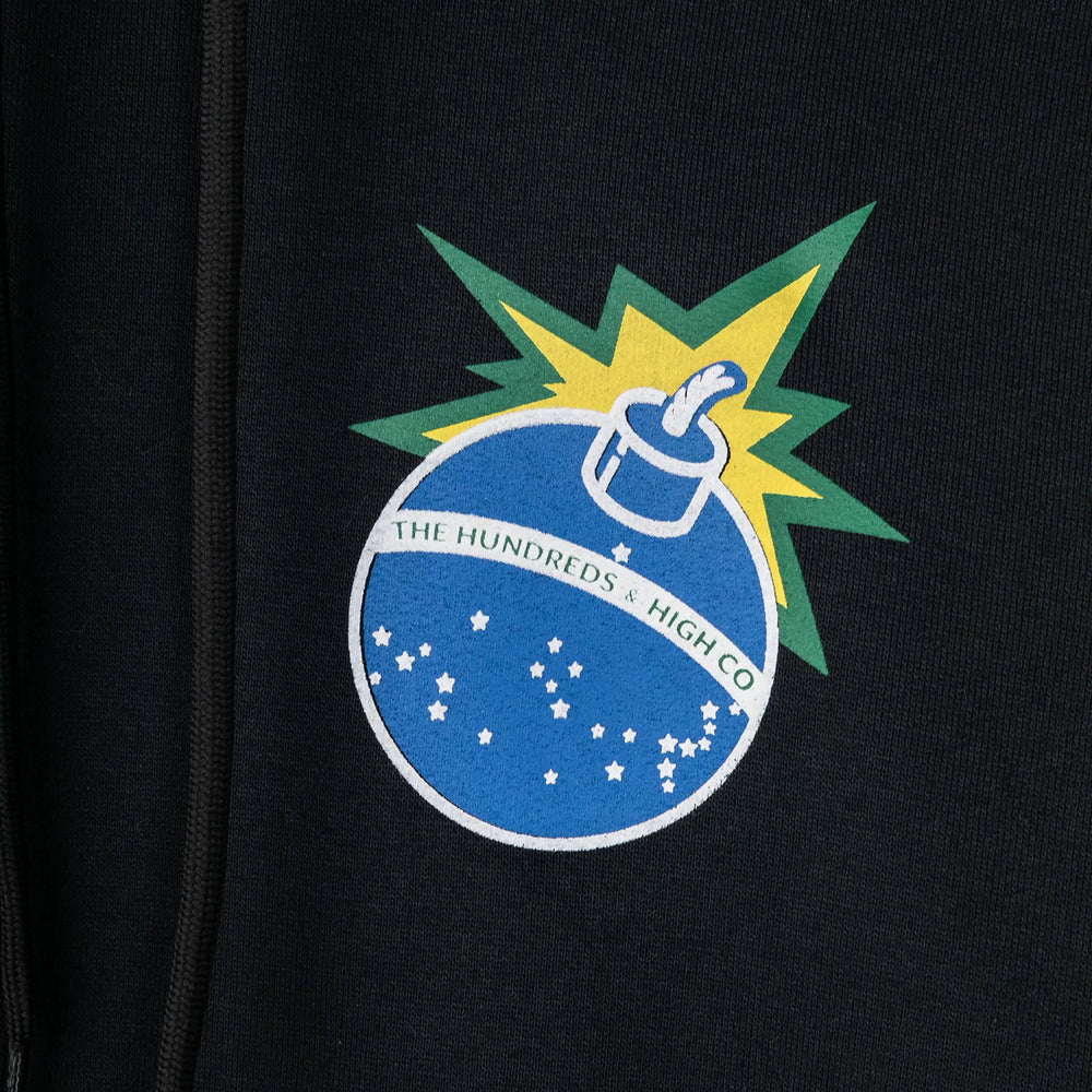 Flames Bar Logo Hoodie