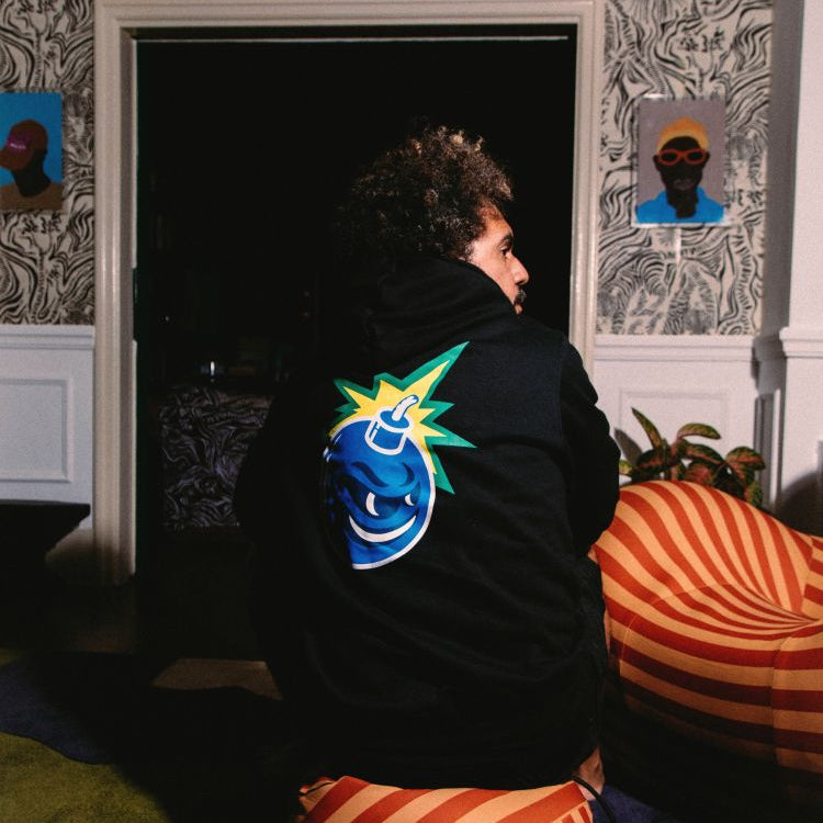 Flames Bar Logo Hoodie