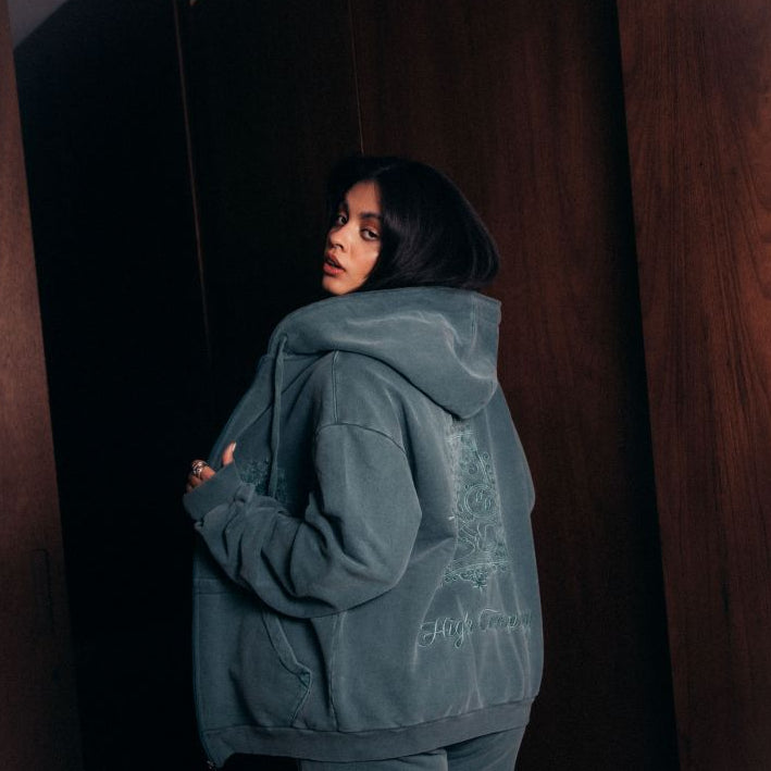 Hoodie MM Ornament Night Green