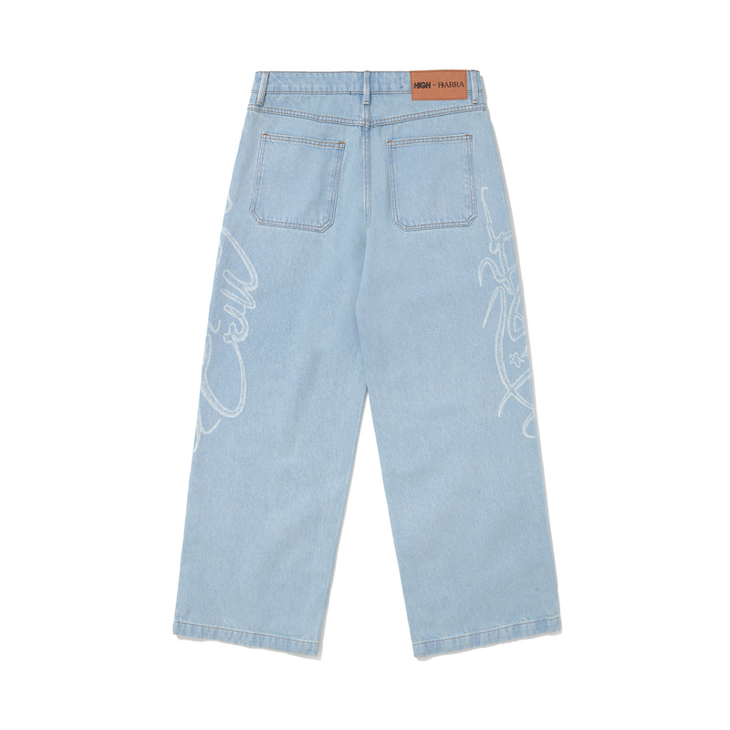 Calça Jeans "Assinatura" Azul - HIGH a/c BARRA