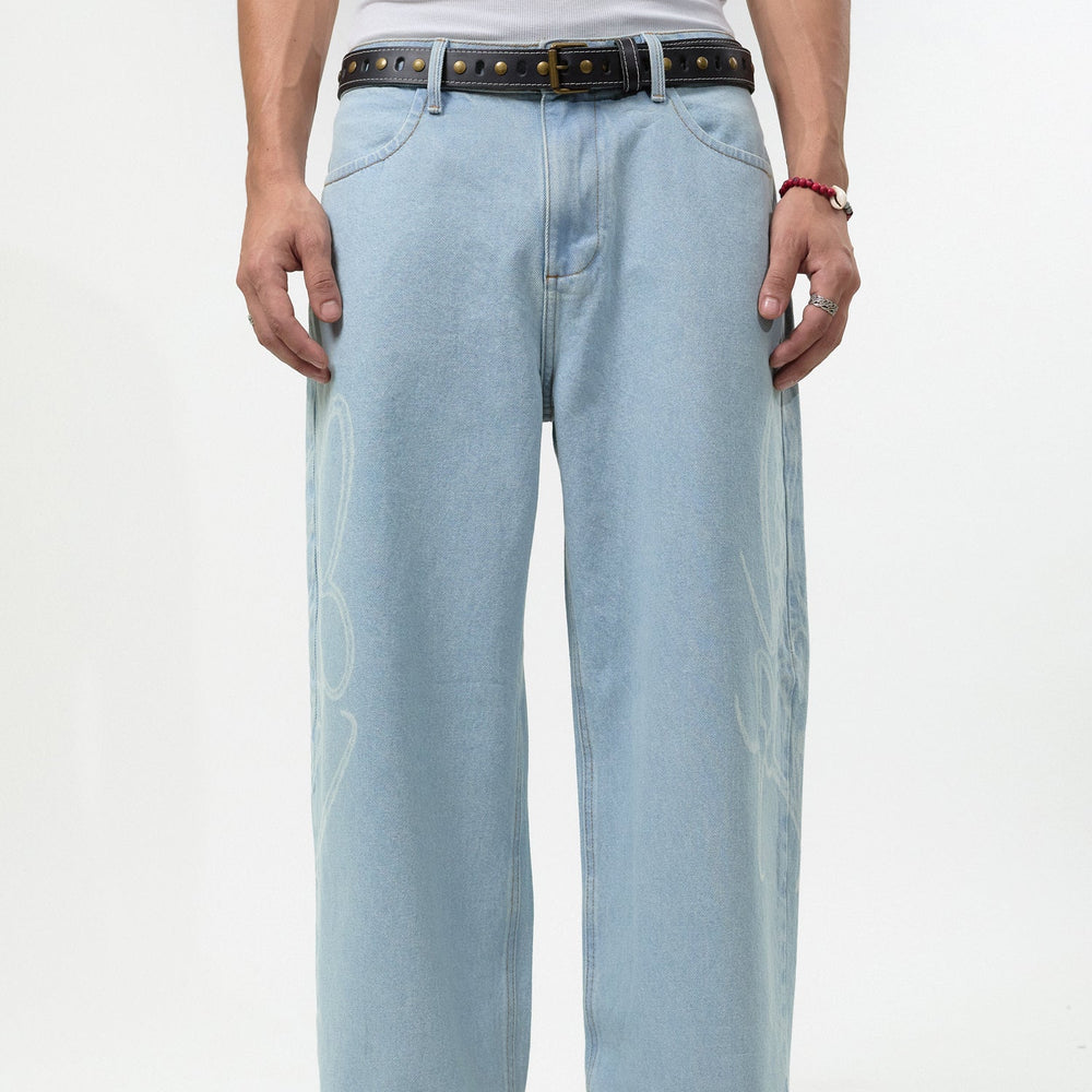 Calça Jeans "Assinatura" Azul - HIGH a/c BARRA