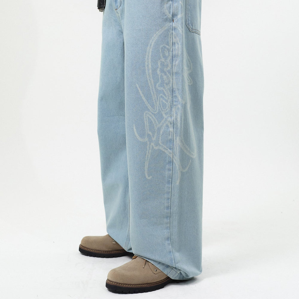 Calça Jeans "Assinatura" Azul - HIGH a/c BARRA